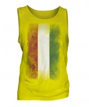 Hungary Faded Flag Mens Vest