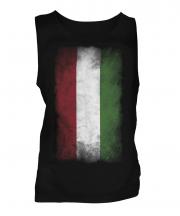 Hungary Faded Flag Mens Vest