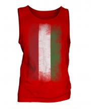 Hungary Faded Flag Mens Vest