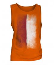 Indonesia Faded Flag Mens Vest