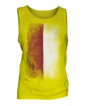 Indonesia Faded Flag Mens Vest