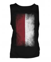 Indonesia Faded Flag Mens Vest