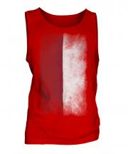 Indonesia Faded Flag Mens Vest