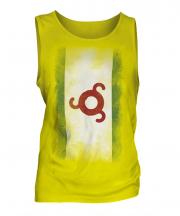 Ingushetia Faded Flag Mens Vest