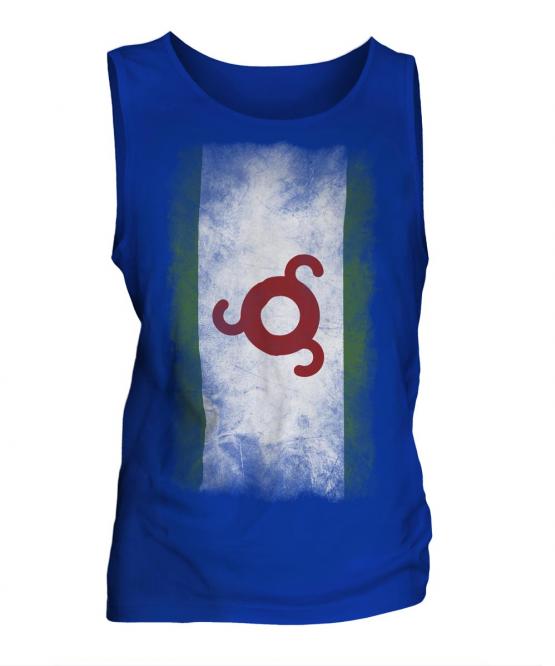 Ingushetia Faded Flag Mens Vest