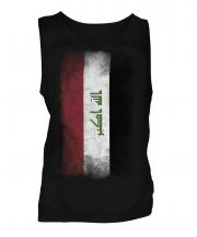 Iraq Faded Flag Mens Vest