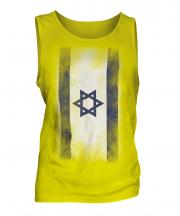 Israel Faded Flag Mens Vest