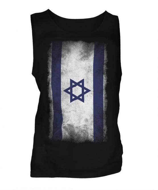 Israel Faded Flag Mens Vest