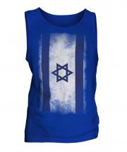 Israel Faded Flag Mens Vest