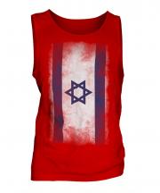 Israel Faded Flag Mens Vest