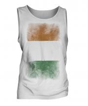 Ivory Coast Faded Flag Mens Vest