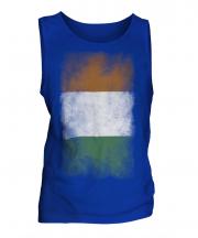 Ivory Coast Faded Flag Mens Vest