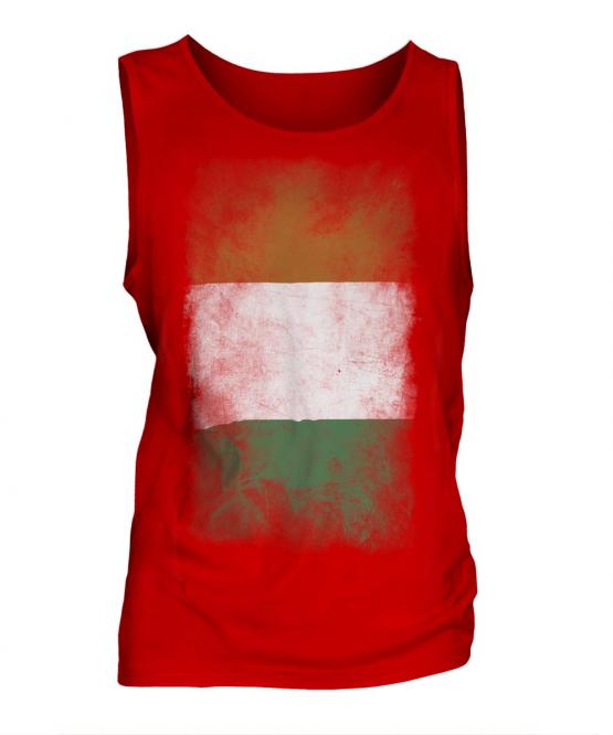 Ivory Coast Faded Flag Mens Vest