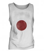 Japan Faded Flag Mens Vest
