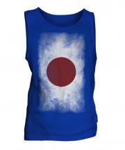 Japan Faded Flag Mens Vest