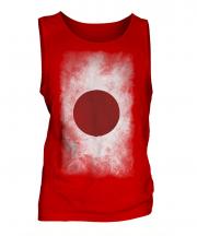 Japan Faded Flag Mens Vest