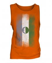 Kabardino-Balkaria Faded Flag Mens Vest