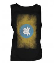 Kalmykia Faded Flag Mens Vest