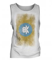 Kalmykia Faded Flag Mens Vest