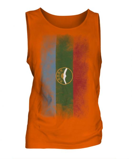 Karachay-Cherkessia Faded Flag Mens Vest