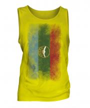 Karachay-Cherkessia Faded Flag Mens Vest