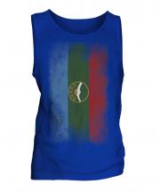 Karachay-Cherkessia Faded Flag Mens Vest