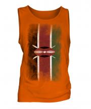 Kenya Faded Flag Mens Vest