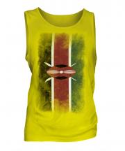 Kenya Faded Flag Mens Vest