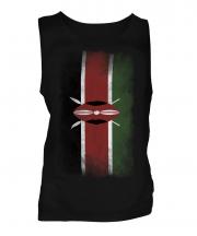 Kenya Faded Flag Mens Vest