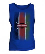 Kenya Faded Flag Mens Vest