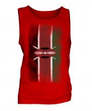 Kenya Faded Flag Mens Vest