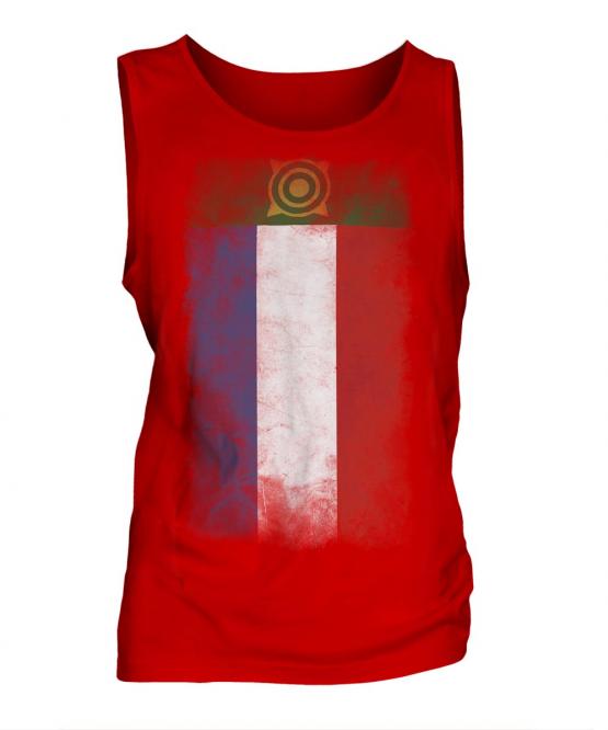 Khakassia Faded Flag Mens Vest