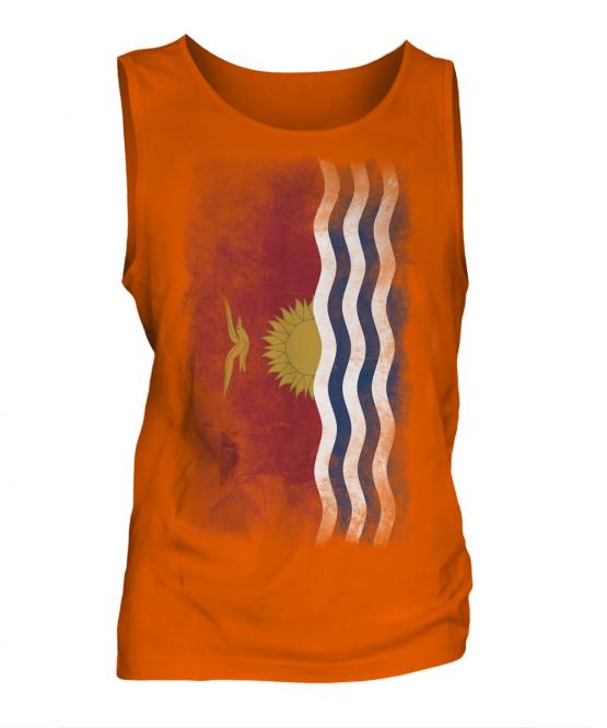 Kiribati Faded Flag Mens Vest