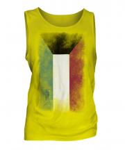 Kuwait Faded Flag Mens Vest
