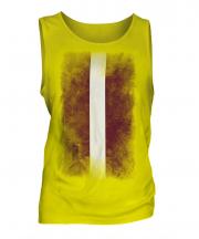Latvia Faded Flag Mens Vest