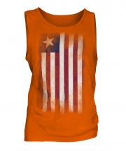 Liberia Faded Flag Mens Vest