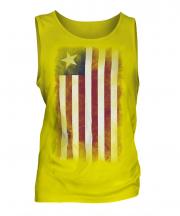 Liberia Faded Flag Mens Vest