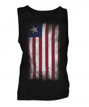 Liberia Faded Flag Mens Vest