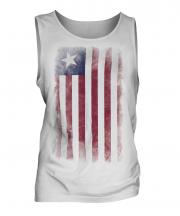Liberia Faded Flag Mens Vest