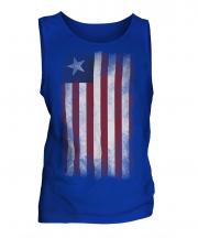 Liberia Faded Flag Mens Vest