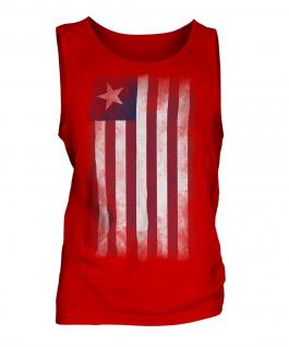 Liberia Faded Flag Mens Vest