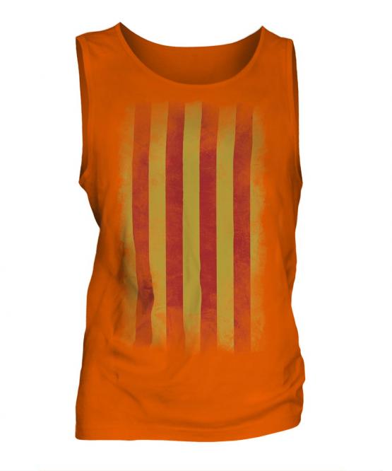 Catalonia Faded Flag Mens Vest