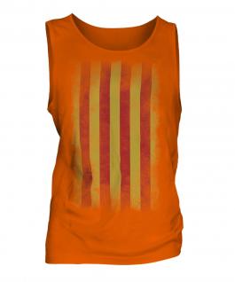 Catalonia Faded Flag Mens Vest