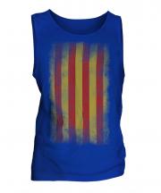 Catalonia Faded Flag Mens Vest