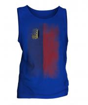 Liechtenstein Faded Flag Mens Vest