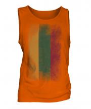 Lithuania Faded Flag Mens Vest