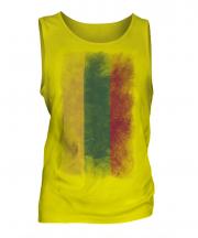 Lithuania Faded Flag Mens Vest