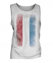 Luxembourg Faded Flag Mens Vest