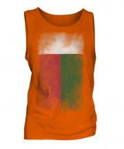 Madagascar Faded Flag Mens Vest
