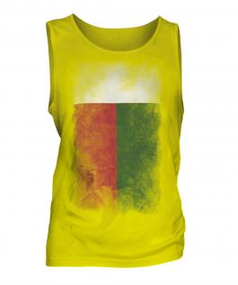 Madagascar Faded Flag Mens Vest